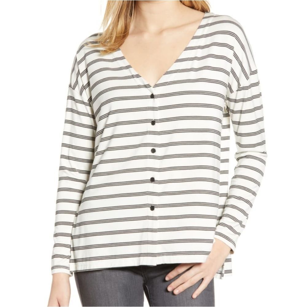 Nordstrom* Cupcakes & Cashmere Roxanna Stripe Top
